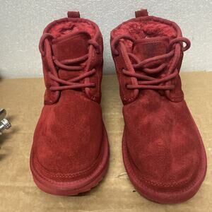 UGG Classic NEUMEL Boots Samba Red Winter Warm Shoes 1017320K Big Kids Size 5